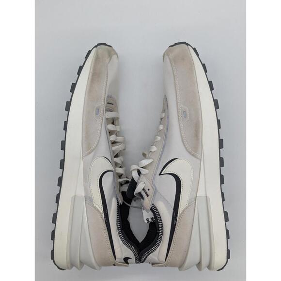 Nike Waffle One SE Phantom Black Men's Size 14 - Cocunut Sail Off-White Defects